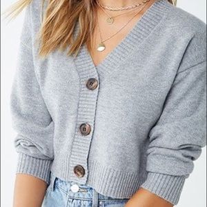 button front cardigan